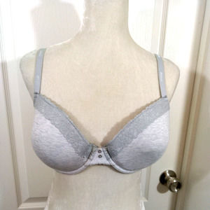 Aerie 34DD Gray Bra Full Coverage